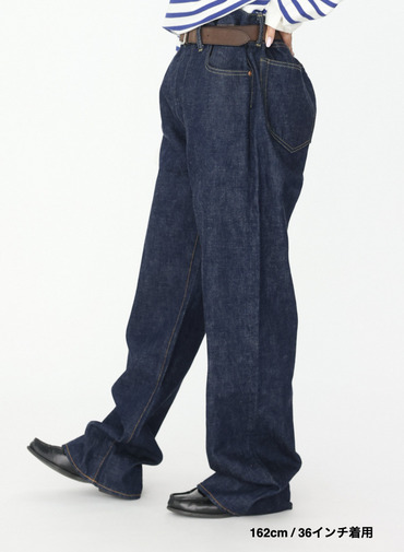 ストレートカット / UNISEX 13.5OZ SELVEDGE DENIM STRAIGHT CUT 詳細画像 Indigo 19