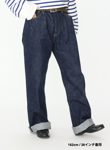 ストレートカット / UNISEX 13.5OZ SELVEDGE DENIM STRAIGHT CUT 詳細画像 Indigo 20