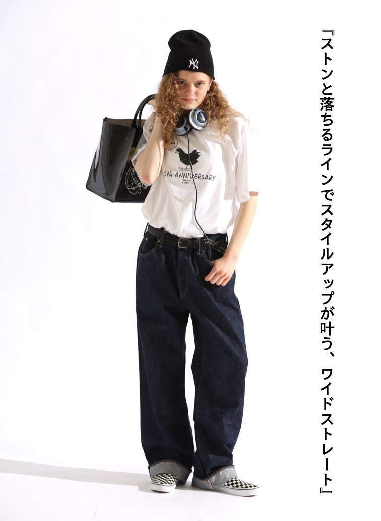 ストレートカット / UNISEX 13.5OZ SELVEDGE DENIM STRAIGHT CUT 詳細画像 Indigo 1