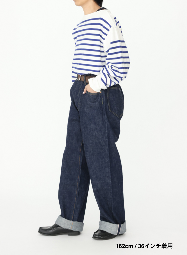 ストレートカット / UNISEX 13.5OZ SELVEDGE DENIM STRAIGHT CUT 詳細画像 Indigo 17