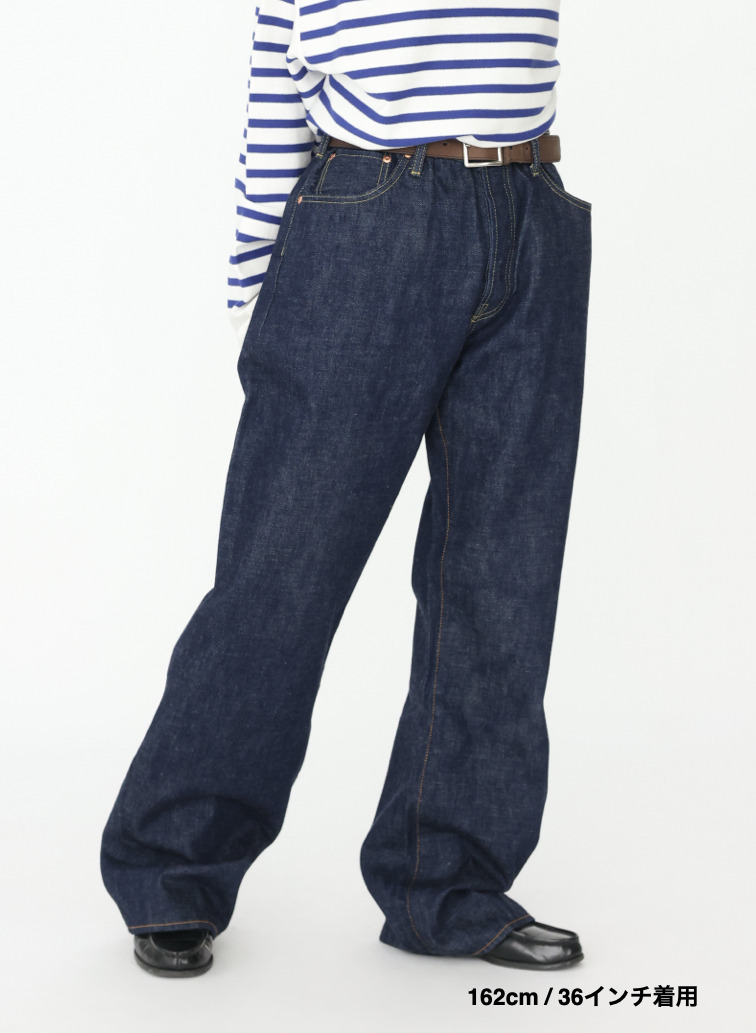 ストレートカット / UNISEX 13.5OZ SELVEDGE DENIM STRAIGHT CUT 詳細画像 Indigo 18