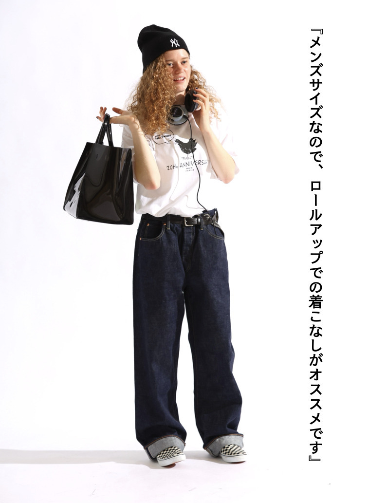 ストレートカット / UNISEX 13.5OZ SELVEDGE DENIM STRAIGHT CUT 詳細画像 Indigo 4