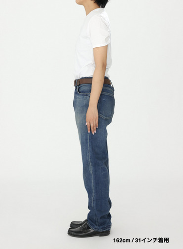 ナローテーパードカット / WOMEN'S 13.5OZ SELVEDGE DENIM NARROW TAPERED CUT  詳細画像 Indigo 10