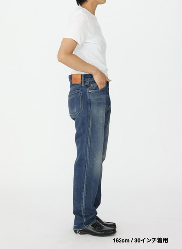 ナローテーパードカット / WOMEN'S 13.5OZ SELVEDGE DENIM NARROW TAPERED CUT  詳細画像 Indigo 3