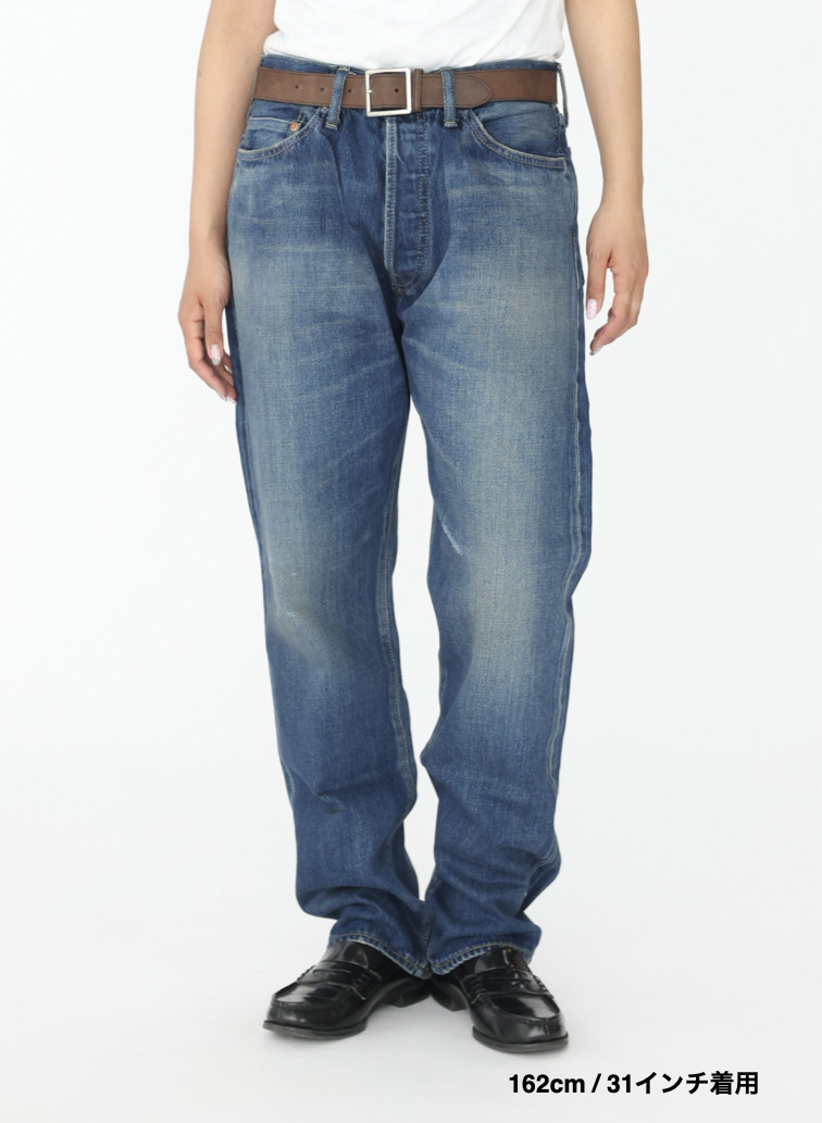 ナローテーパードカット / WOMEN'S 13.5OZ SELVEDGE DENIM NARROW TAPERED CUT  詳細画像 Indigo 14