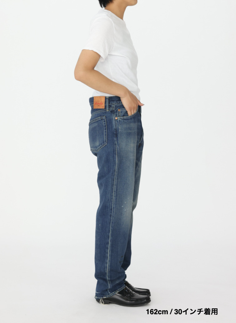 ナローテーパードカット / WOMEN'S 13.5OZ SELVEDGE DENIM NARROW TAPERED CUT  詳細画像 Indigo 3