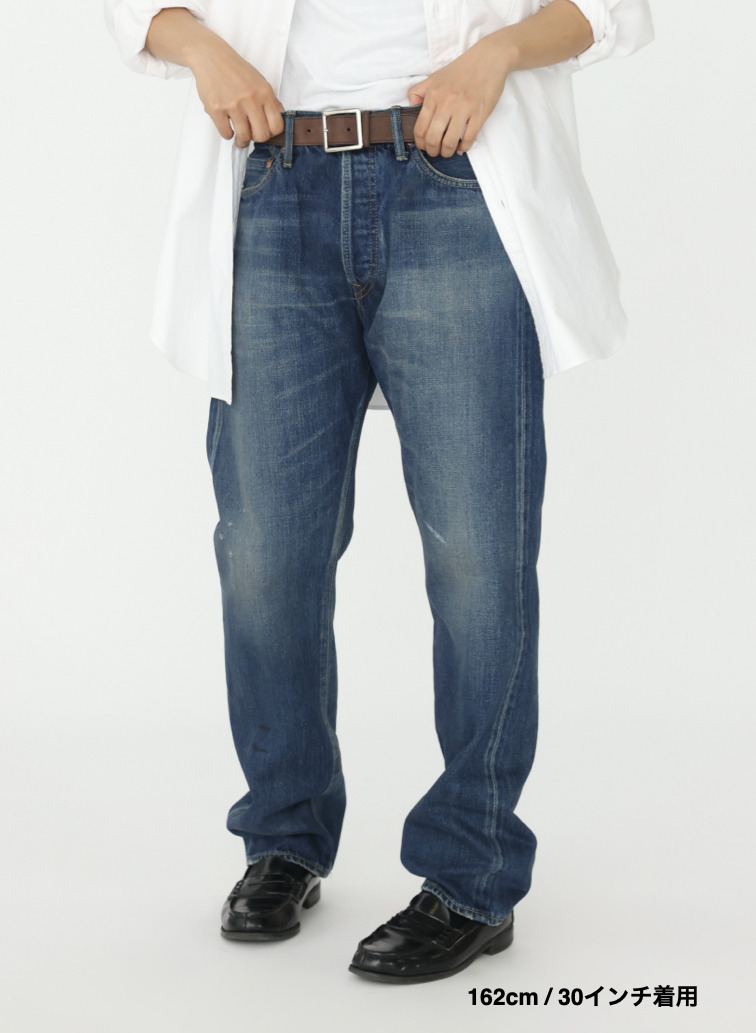 ナローテーパードカット / WOMEN'S 13.5OZ SELVEDGE DENIM NARROW TAPERED CUT  詳細画像 Indigo 8