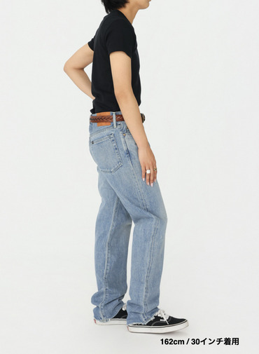 ナローテーパードカット / WOMEN'S 13.5OZ SELVEDGE DENIM NARROW TAPERED CUT (L丈) 詳細画像 Indigo 17