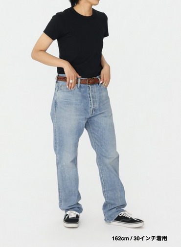 ナローテーパードカット / WOMEN'S 13.5OZ SELVEDGE DENIM NARROW TAPERED CUT (L丈) 詳細画像 Indigo 19