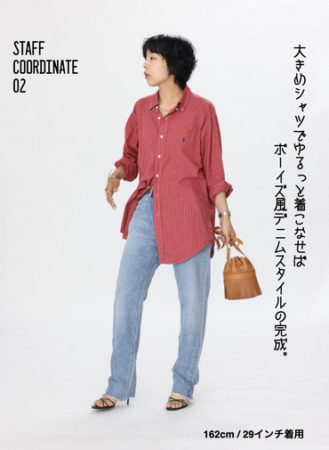 ナローテーパードカット / WOMEN'S 13.5OZ SELVEDGE DENIM NARROW TAPERED CUT (L丈) 詳細画像 Indigo 5
