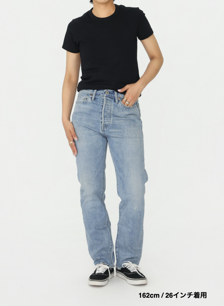ナローテーパードカット / WOMEN'S 13.5OZ SELVEDGE DENIM NARROW TAPERED CUT (L丈) 詳細画像 Indigo 11