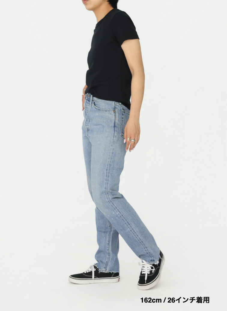 ナローテーパードカット / WOMEN'S 13.5OZ SELVEDGE DENIM NARROW TAPERED CUT (L丈) 詳細画像 Indigo 12