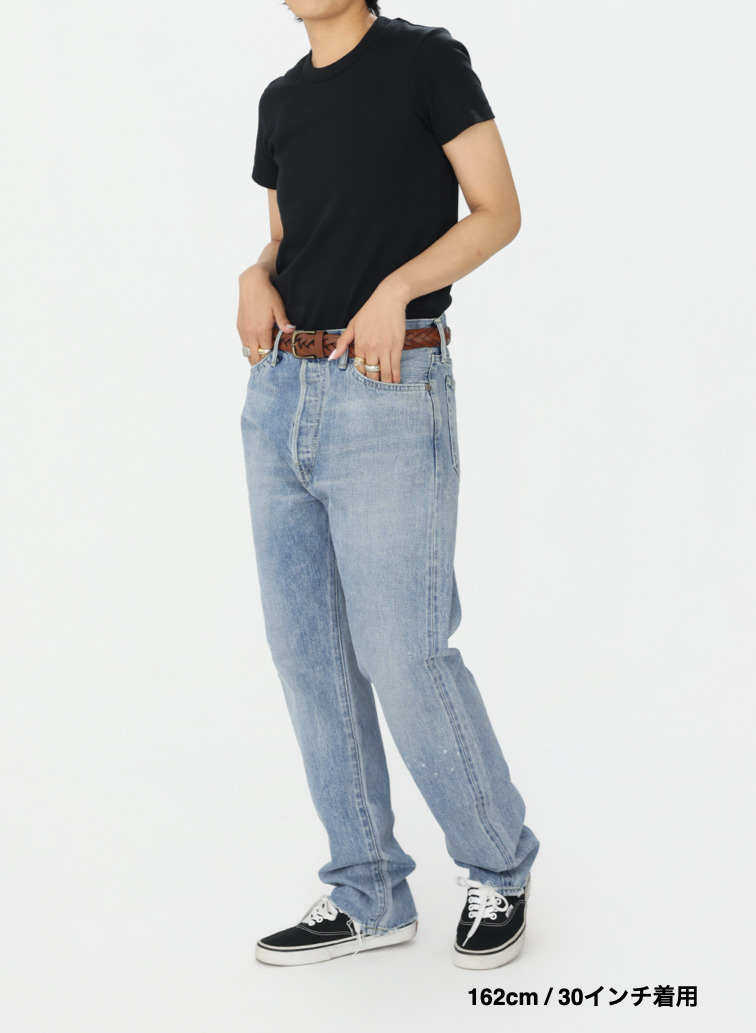 ナローテーパードカット / WOMEN'S 13.5OZ SELVEDGE DENIM NARROW TAPERED CUT (L丈) 詳細画像 Indigo 18