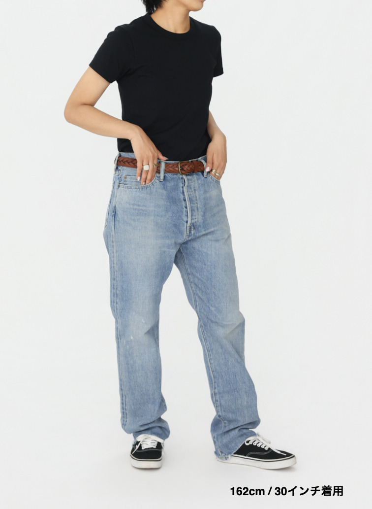 ナローテーパードカット / WOMEN'S 13.5OZ SELVEDGE DENIM NARROW TAPERED CUT (L丈) 詳細画像 Indigo 19