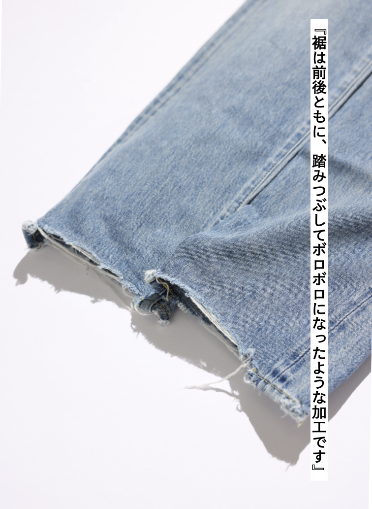 ナローテーパードカット / WOMEN'S 13.5OZ SELVEDGE DENIM NARROW TAPERED CUT (L丈) 詳細画像 Indigo 6