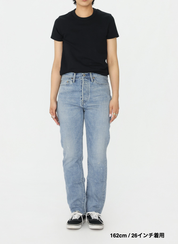 ナローテーパードカット / WOMEN'S 13.5OZ SELVEDGE DENIM NARROW TAPERED CUT (L丈) 詳細画像 Indigo 8