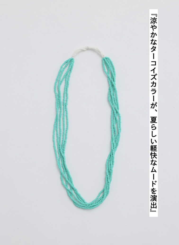 ビーズネックレス / VINTAGE BEES 詳細画像 Turquoise Blue 2