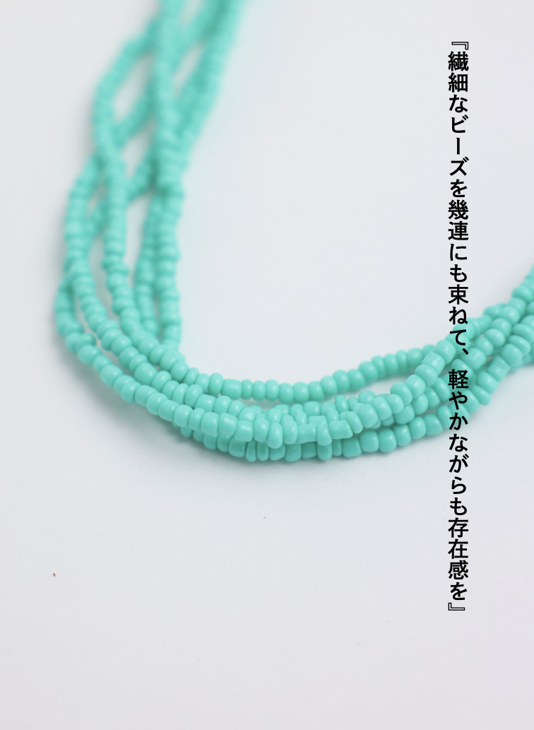 ビーズネックレス / VINTAGE BEES 詳細画像 Turquoise Blue 3