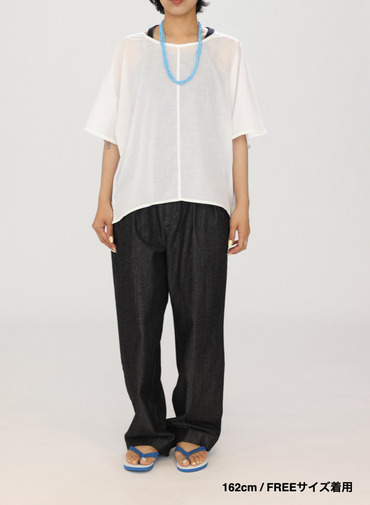 ステッチブラウス / Misaki Contrast Stitch Top 詳細画像 Yellow 9