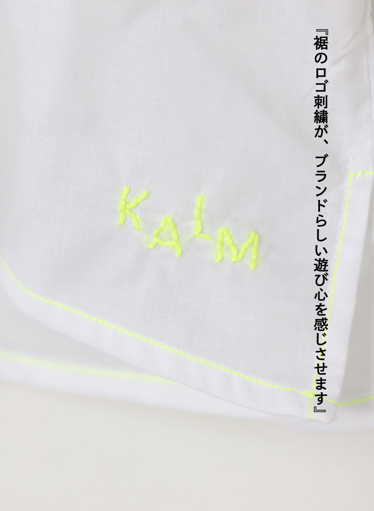 ステッチブラウス / Misaki Contrast Stitch Top 詳細画像 Yellow 8