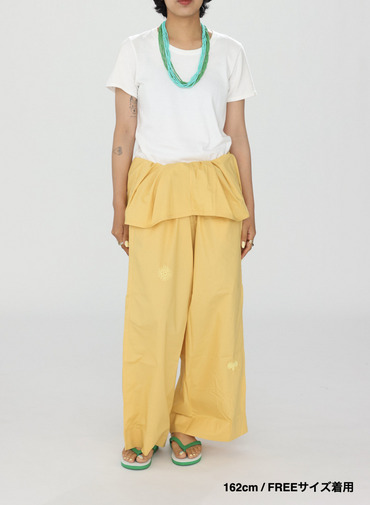 サドールパンツ / Drawstring Cotton Sador Pants 詳細画像 Yellow 9