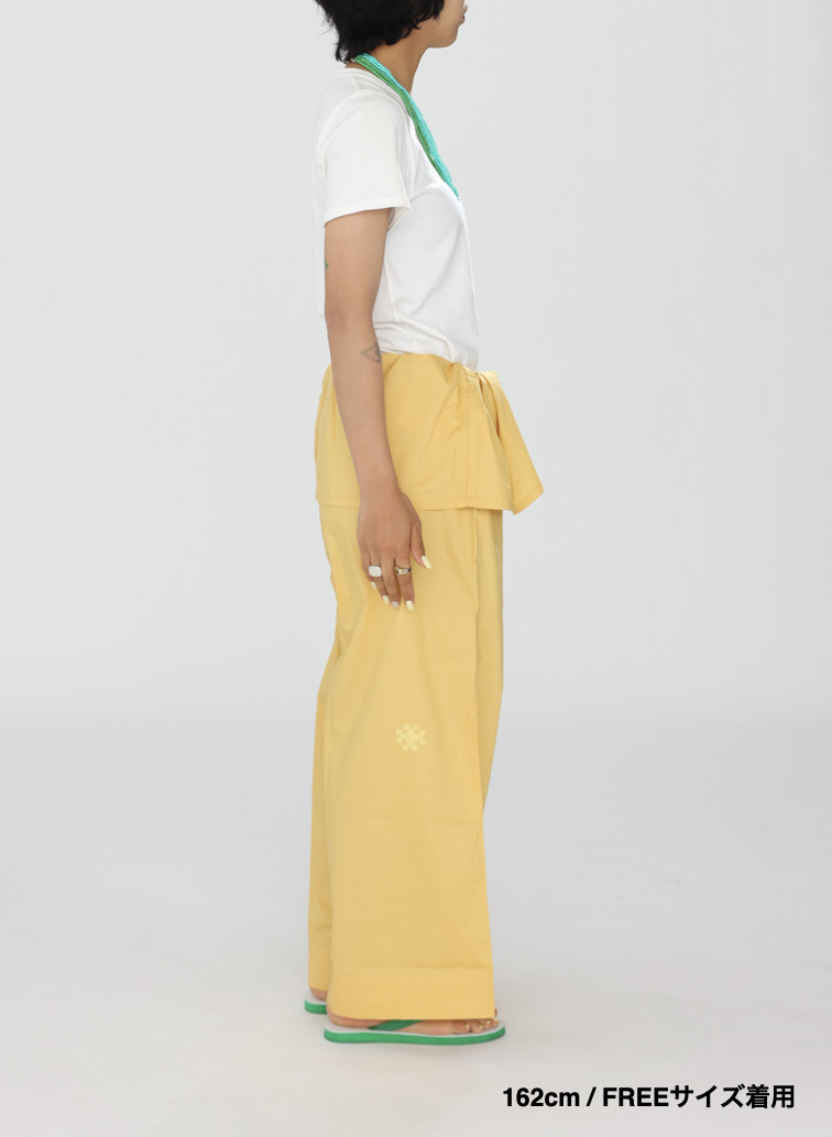 サドールパンツ / Drawstring Cotton Sador Pants 詳細画像 Yellow 10