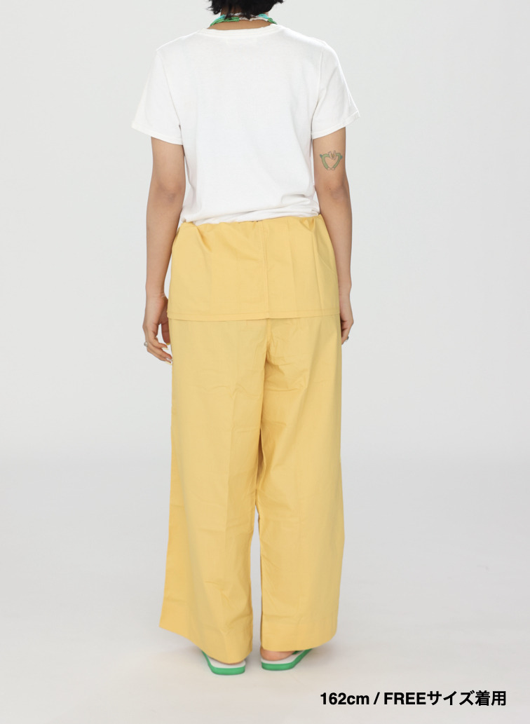 サドールパンツ / Drawstring Cotton Sador Pants 詳細画像 Yellow 11