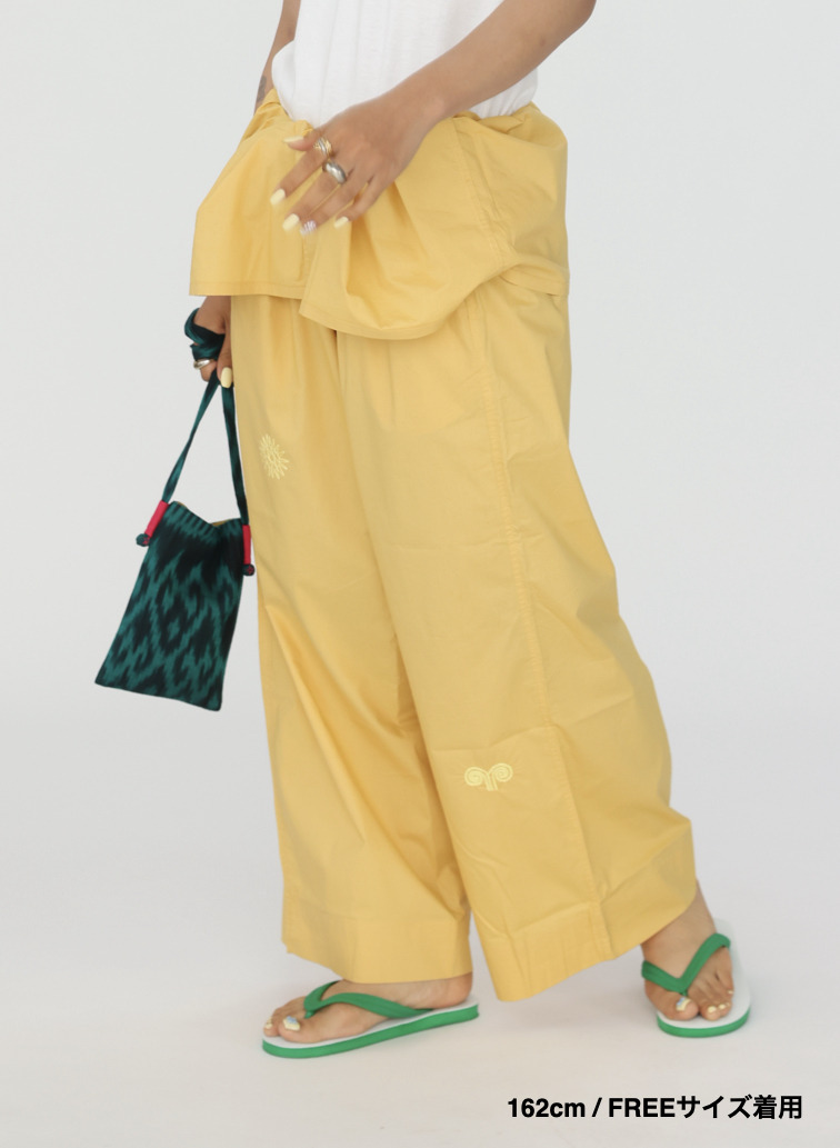 サドールパンツ / Drawstring Cotton Sador Pants 詳細画像 Yellow 14