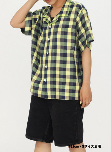 キャンプシャツ / Contrast Stitch Pah-Kaow-Mah Camp Shirt 詳細画像 Green 14