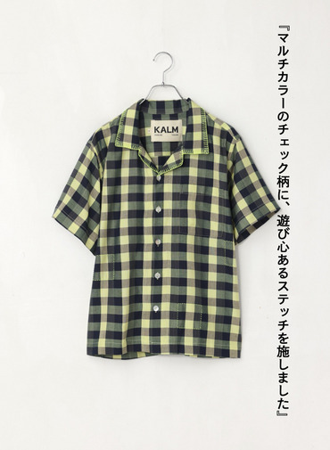 キャンプシャツ / Contrast Stitch Pah-Kaow-Mah Camp Shirt 詳細画像 Green 5