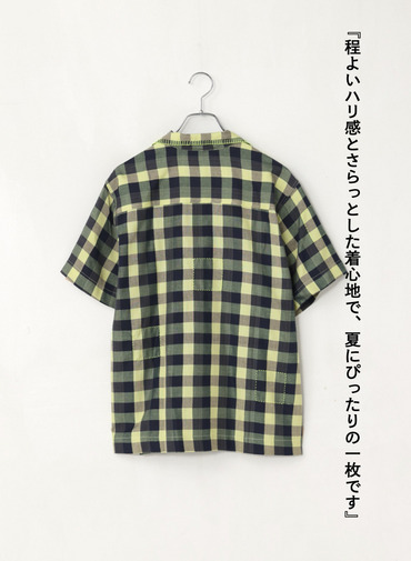 キャンプシャツ / Contrast Stitch Pah-Kaow-Mah Camp Shirt 詳細画像 Green 6