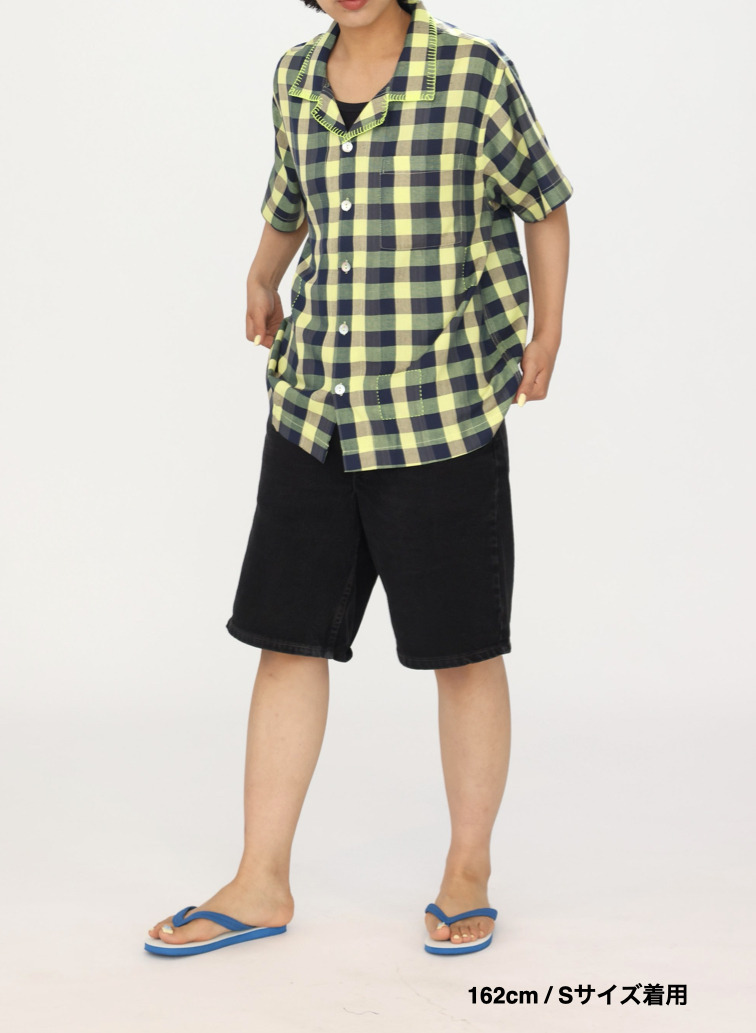 キャンプシャツ / Contrast Stitch Pah-Kaow-Mah Camp Shirt 詳細画像 Green 12