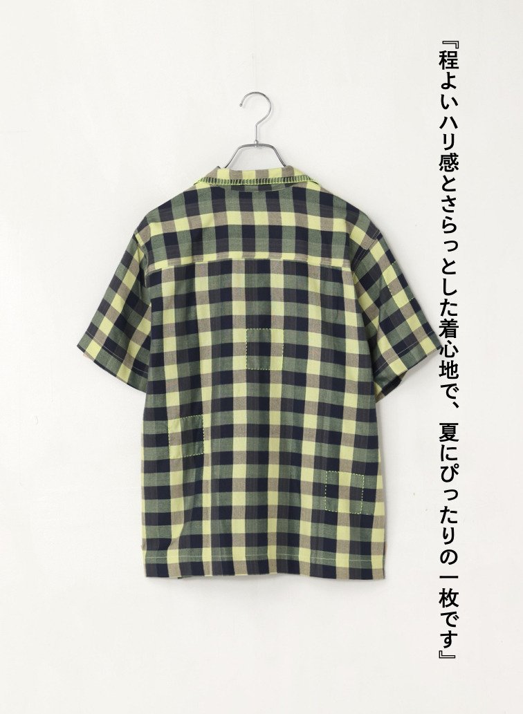 キャンプシャツ / Contrast Stitch Pah-Kaow-Mah Camp Shirt 詳細画像 Green 6
