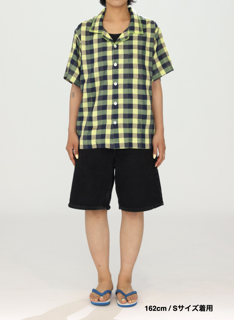 キャンプシャツ / Contrast Stitch Pah-Kaow-Mah Camp Shirt 詳細画像 Green 9