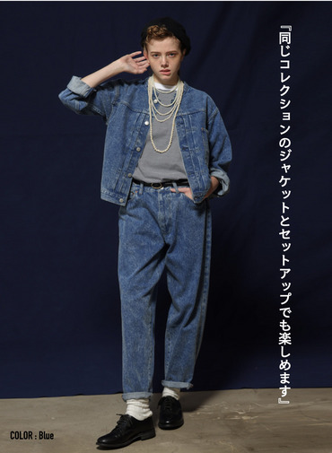 ルーズテーパードジーンズ Exclusive for KELEN 詳細画像 Blue 2