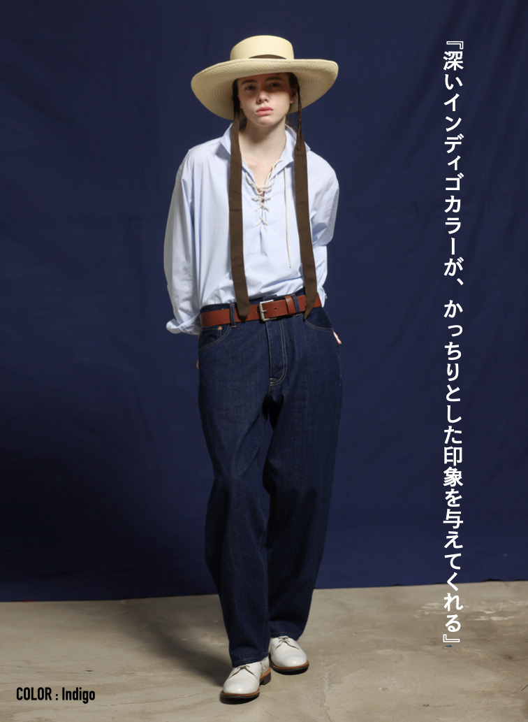 ルーズテーパードジーンズ Exclusive for KELEN 詳細画像 Indigo 2