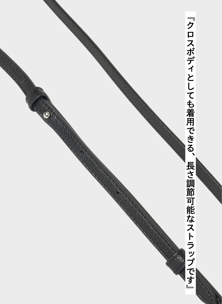 フォンストラップ / CROSSBODY PHONE STRAP 詳細画像 Black 3