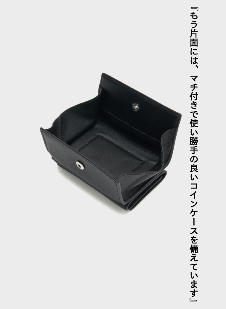 スタッズ ウォレット / FOLD WALLET WITH STUDS 詳細画像 Black 4