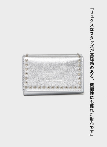 スタッズ ウォレット / FOLD WALLET WITH STUDS 詳細画像 Silver 1