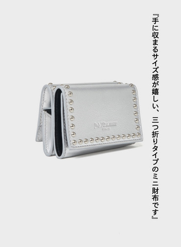 スタッズ ウォレット / FOLD WALLET WITH STUDS 詳細画像 Silver 2