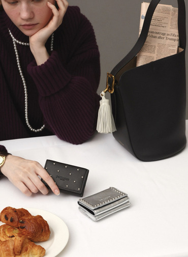 スタッズ ウォレット / FOLD WALLET WITH STUDS 詳細画像 Silver 7