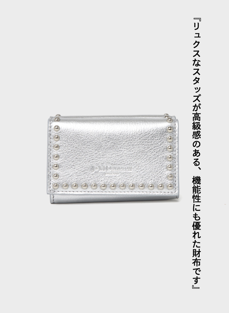 スタッズ ウォレット / FOLD WALLET WITH STUDS 詳細画像 Silver 1