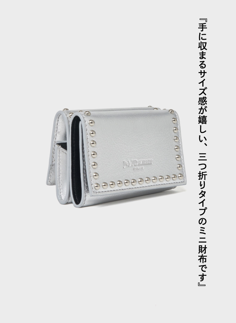 スタッズ ウォレット / FOLD WALLET WITH STUDS 詳細画像 Silver 2
