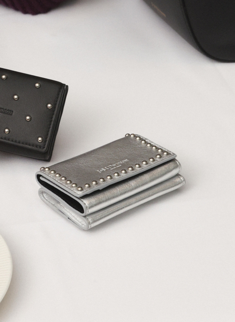 スタッズ ウォレット / FOLD WALLET WITH STUDS 詳細画像 Silver 6