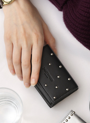 スタッズ ウォレット / FOLD WALLET STUDDED 詳細画像 Black 6