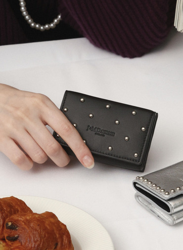スタッズ ウォレット / FOLD WALLET STUDDED 詳細画像 Black 8