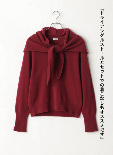 【別注】Vネックニット / FILL VNECK KNIT 詳細画像 Wine Red 11