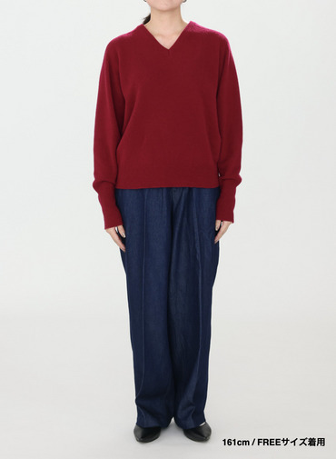 【別注】Vネックニット / FILL VNECK KNIT 詳細画像 Wine Red 12