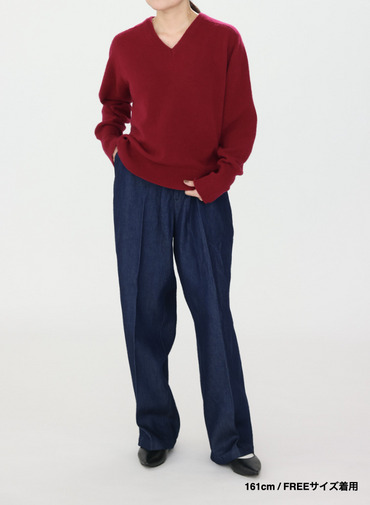 【別注】Vネックニット / FILL VNECK KNIT 詳細画像 Wine Red 16
