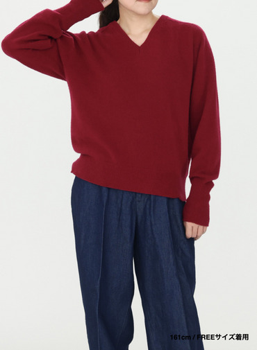 【別注】Vネックニット / FILL VNECK KNIT 詳細画像 Wine Red 19